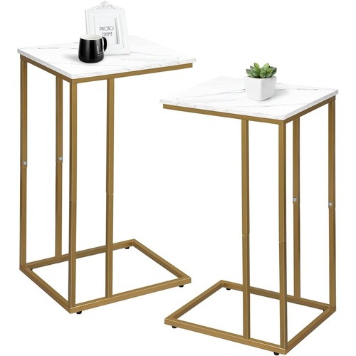 Shaped end tables slim side - shaped,