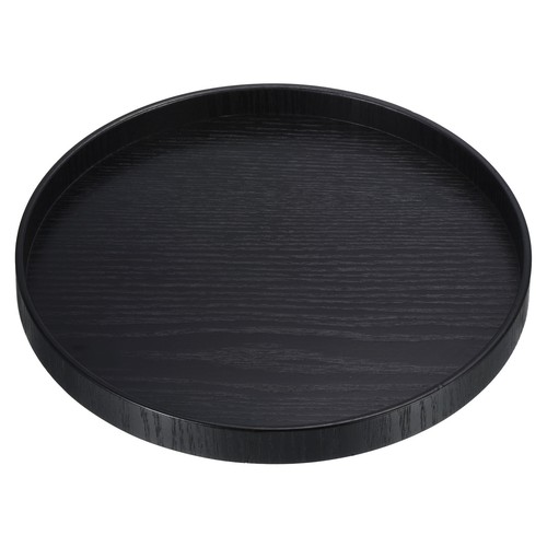 Wood serving tray - serving, round