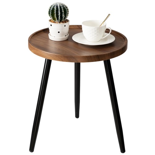Small gold side table with - small,